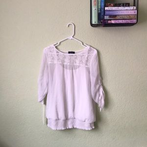 White lace blouse
